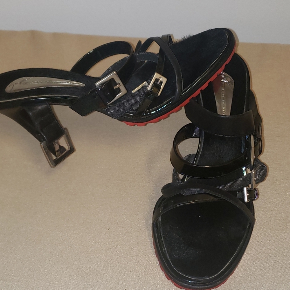 VICINI GIUSEPPE ZANOTTI LEATHER HEELS